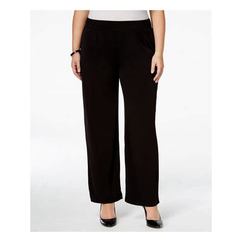 walmart womens black slacks|walmart women's wide leg dress slacks hot pink.